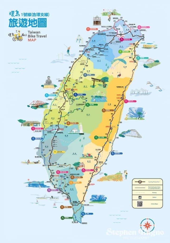 Taiwan Bike Travel Map